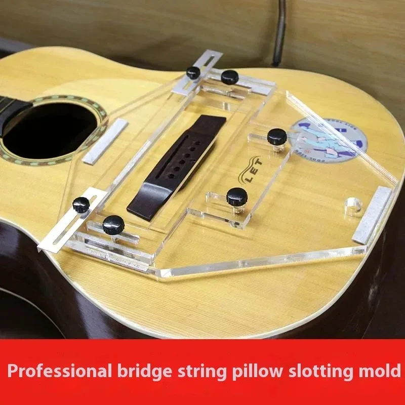 Acoustic Classical Folk Guitar Bridge Slotting Mold Luthier Tool for Guitar Making & Maintenance