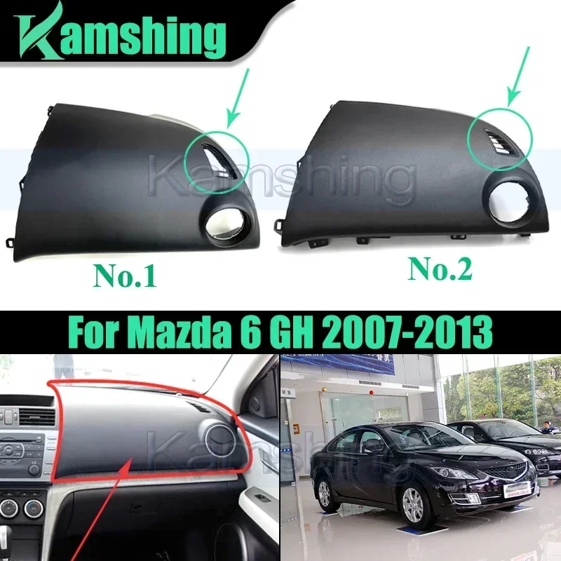 

High Temperature Resistance Car Dashboard Cover Panel For Mazda 6 GH 2007-13 Center Console Copilot Trim Panel Instrument Panel