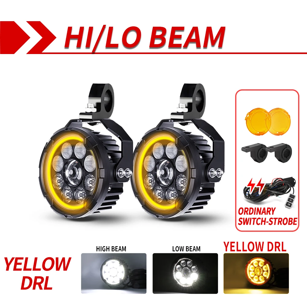 CO LIGHT 4” motorfietsen mistlamp Led extra rijlicht voor BMW R1200GS R1250GS LC ADV R 1200GS F800GS F700GS off-road gebruik - afbeelding 1