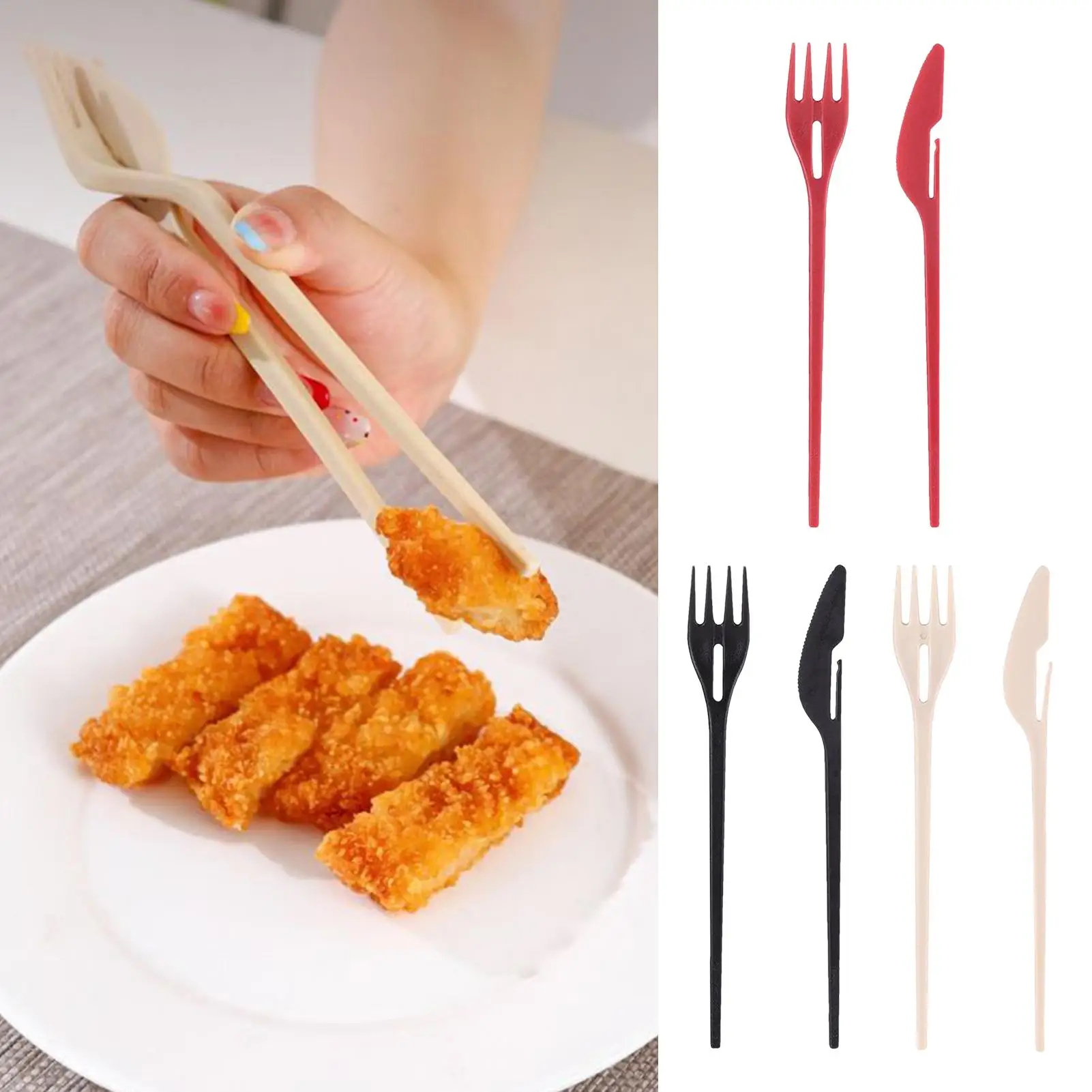 Portable Utensil Set Camping Chopsticks Fork Knives Reusable Tableware Cutlery Portable For Travel School Camping Work Adults