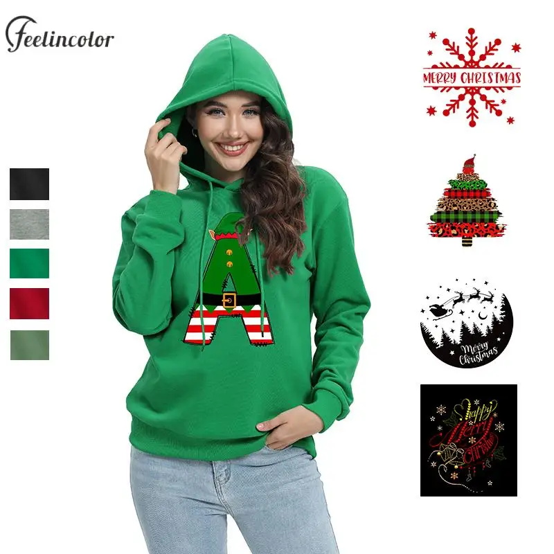 

Autumn Tracksuit for Women Pullover Christmas Sweatshirt Couple Hoodies Xmas Streetwear Hooded Carnival Outfit Female Clothing