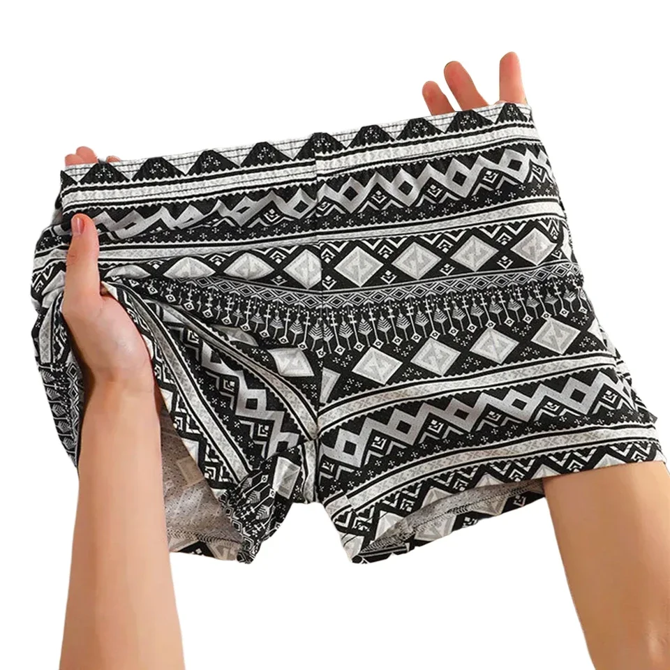 

Casual Home Wear Ethnic Printed Trunks Classic Trunks Comfortable Home Wear Boxers Boxers XL 2XL Applicable Gender Male