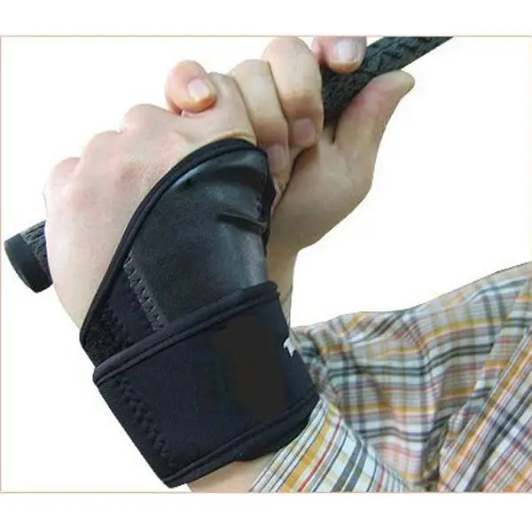 Black Golf Trainng Aids Swing Wrist Brace Band Protective Strap