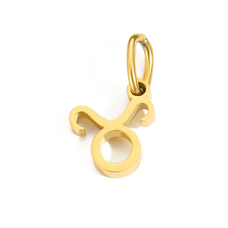 CARLIDANA Wasserdicht 316L Edelstahl 12 Sternzeichen Charms für Halskette oder Armbänder Gold Farbe Dropshipping Großhandel