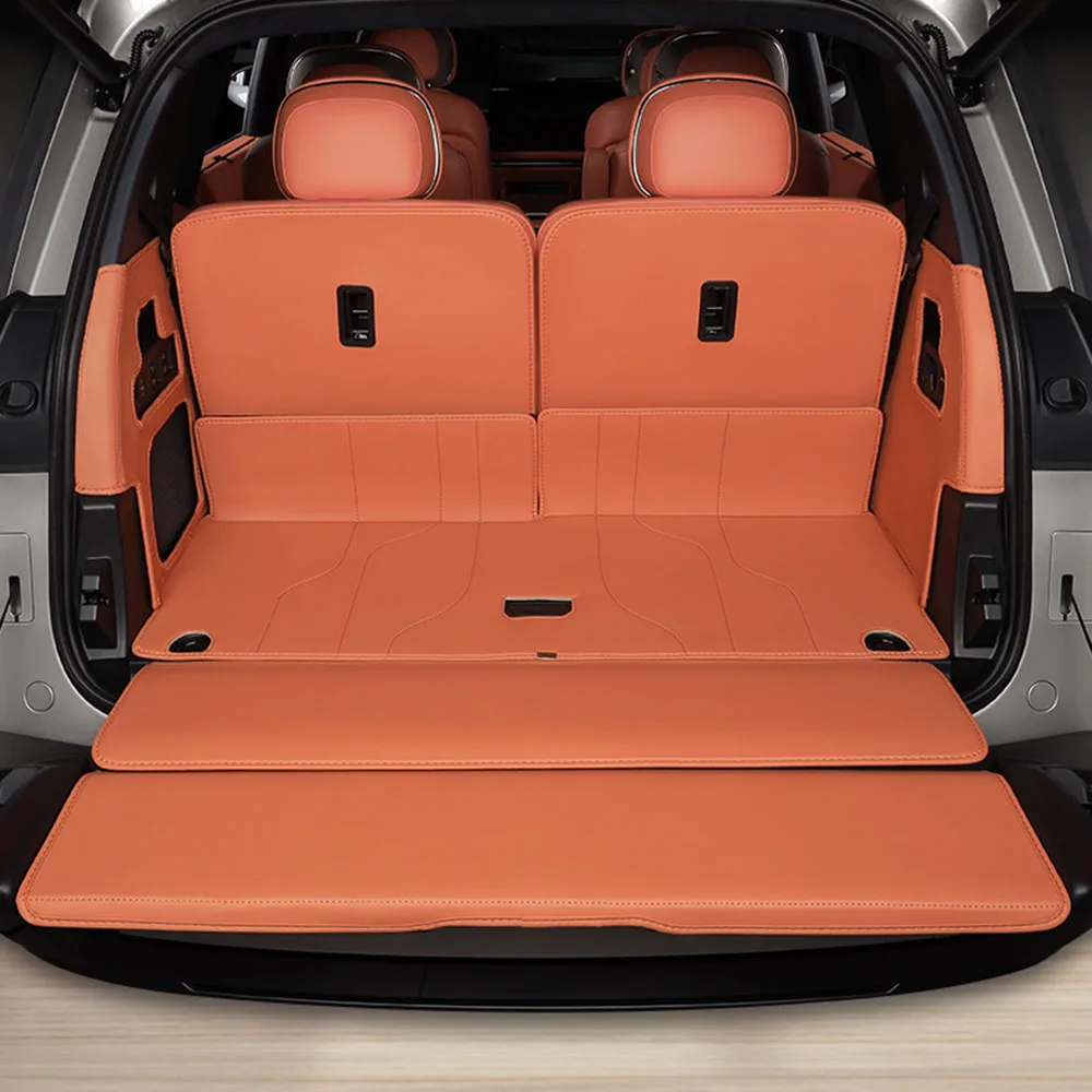 

Полностью закрытая подушка багажника, 7 шт., аксессуары для модификации автомобиля для Lynk & Co 900 2025 2026, оригинальный цвет, кожаная подушка багажника