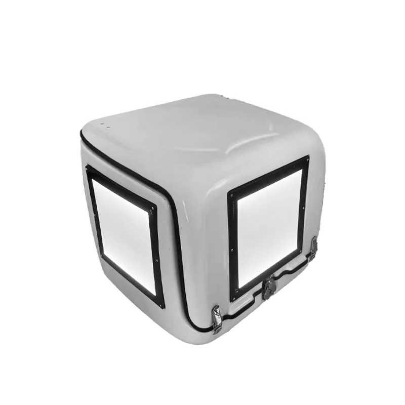 Custom Portable Modern LED Display Screen Restaurant Cooler Waterproof Plastic With Large Capacity And Reusable Motorbike Delive