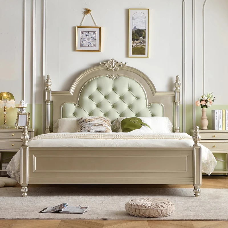 Muebles de Dormitorio Modernos, Cabecera para Cama Doble de 150 x 200 cm, Cama King Size, Estructura Completa, Cama Doble de Madera Moderna para 2 Personas