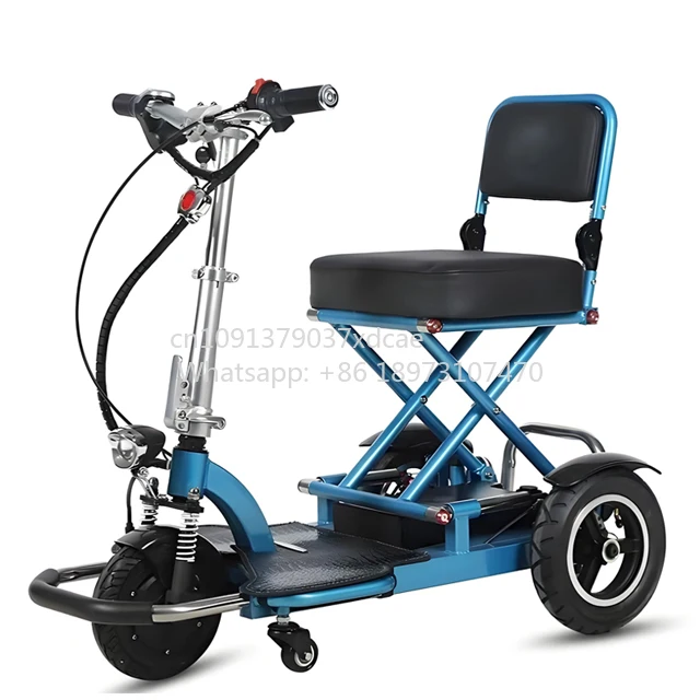 2026 2025 Hot Selling Portable 3-Wheel Foldable Aluminum Mobility Disabled Electric Handicapped . For Elderly