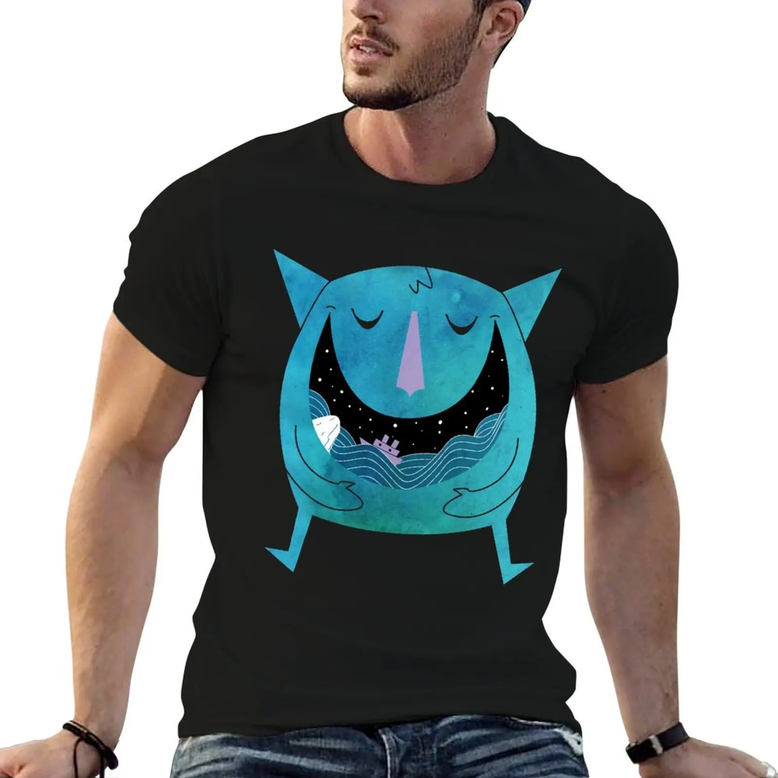 Swallowed By The Sea T-Shirt men t shirt cotton 100% funny t shirts dark humor cotton t shirts high quality T-shirt