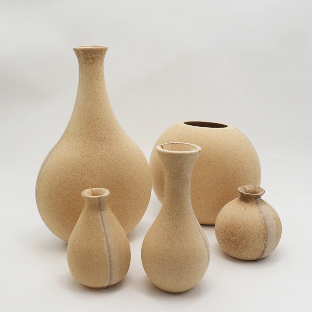 

3Pcs DIY Wooden Vase Rustic Design Safe for Dried Flowers Home Decor Wood Flower Vase DIY Flower Bottle