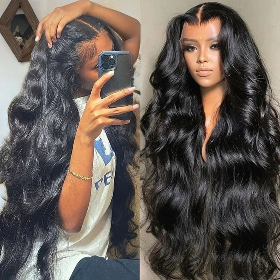 

30 32 34 Inch Body Wave Transparent Lace Frontal Wig 13x4/13x6 Lace Frontal Wig 4x4 Lace Closure Human Hair Wigs For Black Women
