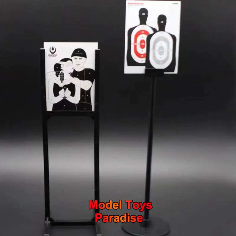 mini times toys 1/6 Scale Soldier Shooting Target Mini Model Shooting Practice Wooden Target Scene Fit 12'' Action Figure Body