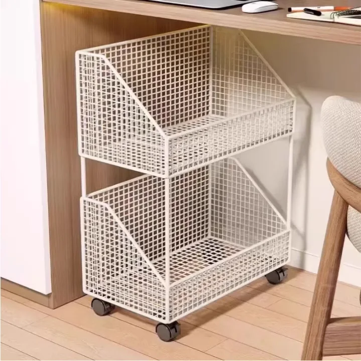 Multi-layer Under The Table Snack And Toy Storage Rack Movable Storage Shelf Load-bearing Storage Basket Easy To Install