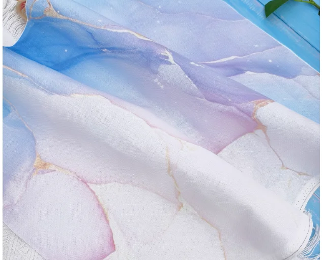 Colorful cross stitch background fabric DIY marble pattern 48X65cm handmade personalized 14CT 16CT 28CT