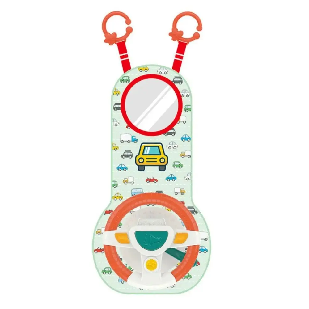 

Имитационный руль-симулятор для автомобиля с подсветкой и зеркалом, музыкальный, пластиковый, портативный