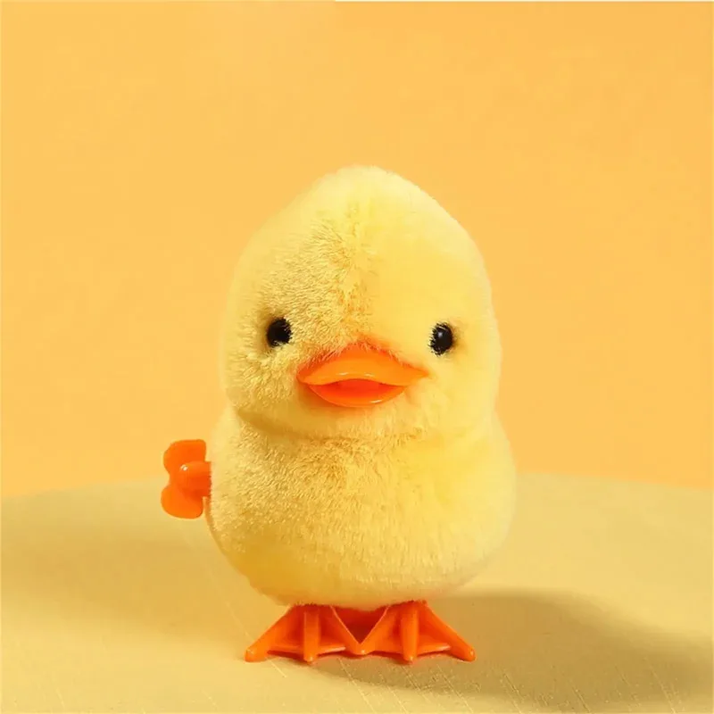 Wind Up Walking Chick Plush Toy, Cute Clockwork Animal for Kids Easter Gifts, Funny Interactive Stuffed Animal for Children