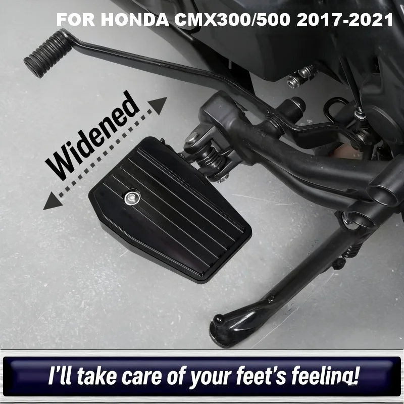 

Motorcycle Accessories Footrest Billet Wide Foot Pegs Pedals Rest Footpegs For Honda CMX500 Rebel CMX 500 300 2017-2021