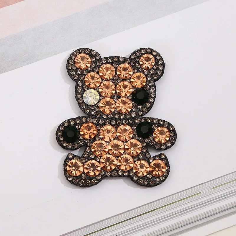 Patches DIY For Clothing Jacket Backpack Iron On Rhinestone Applique Sewing Decorative Badges BX020