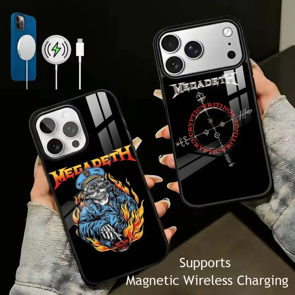

Thrash Metal Megadeth Phone Case For iPhone17,16,15,14,13,12,11 Plus,Pro Supports Magnetic Wireless Charging