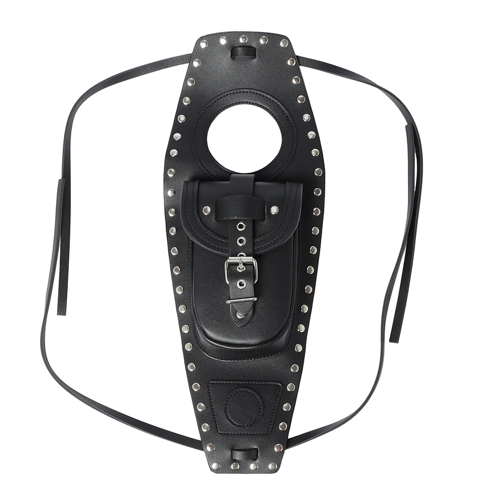 Motorcycle Front Leather Fuel Tank Cover Storage Bag Anti-Wear For Harley Sportster Iron XL 883 1200 Forty Eight Seventy Two