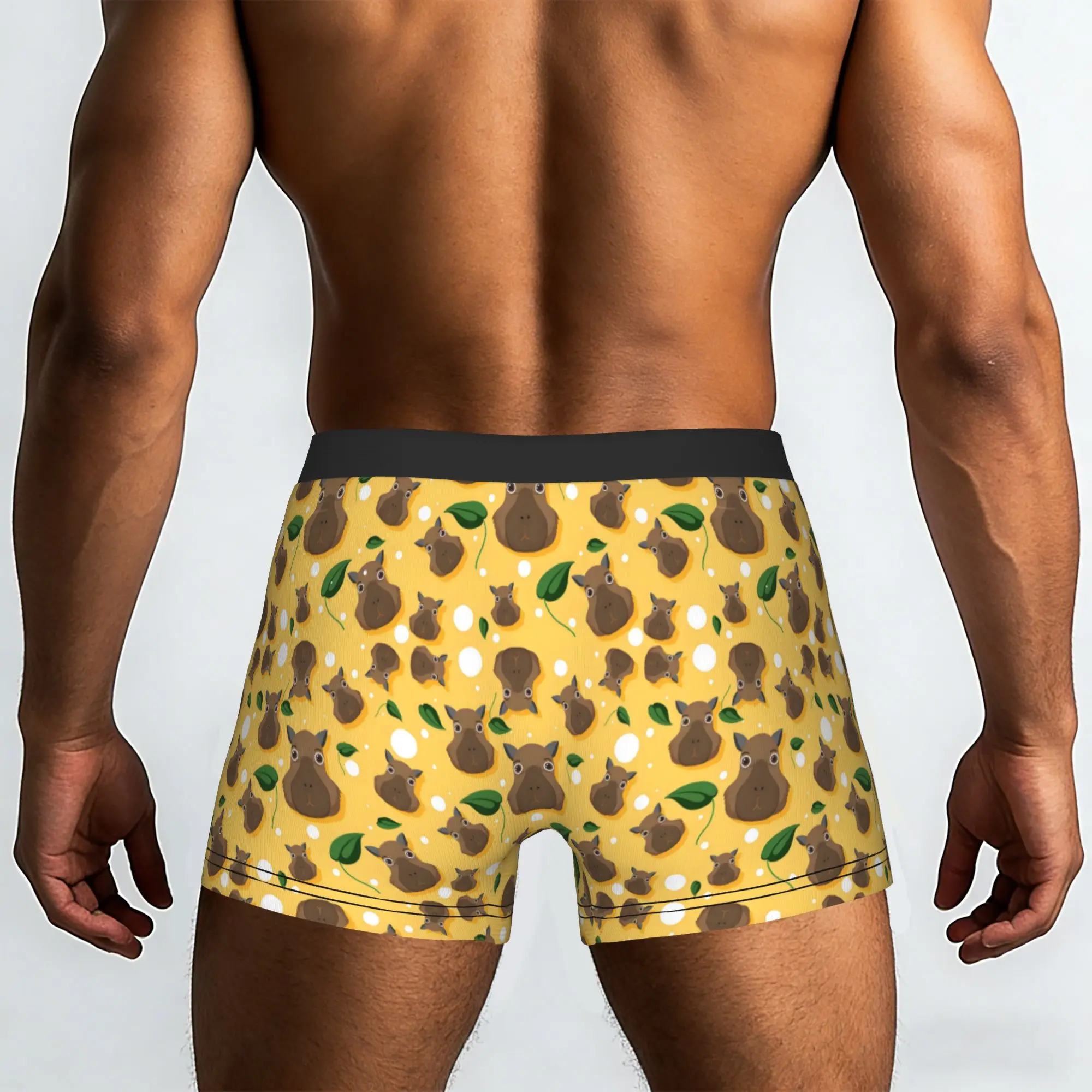 Custom Funny Capybara Popular Animals Pattern Boxer Shorts For Homme 3D Printed  Underwear Panties Briefs Soft Underpants