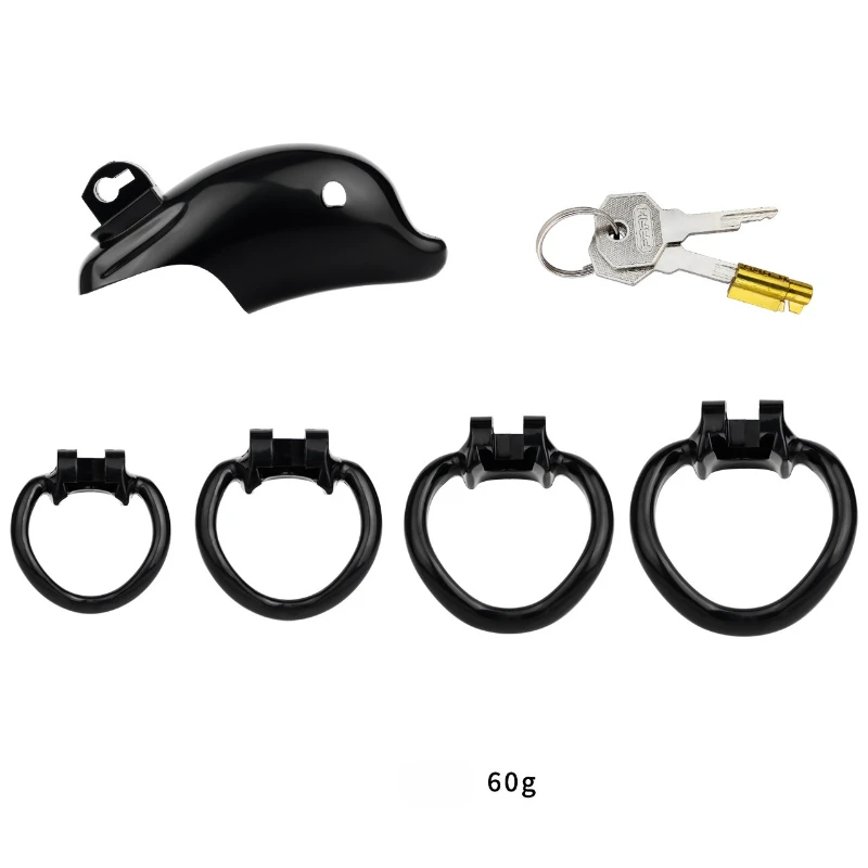 Jaula de castidad masculina Dolphin ABS bloqueo de pene Sissy 5 colores/2 tamaños jaula de gallo Dispositivo de Castidad uretral juguete sexual de entrenamiento BDSM