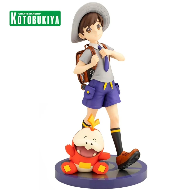 IN Stock Kotobukiya ARTFX J Pokemon Figure Series Chloe With Fuecoco 1/8 Original Anime Model PVC Model Collectible Toys 20Cm