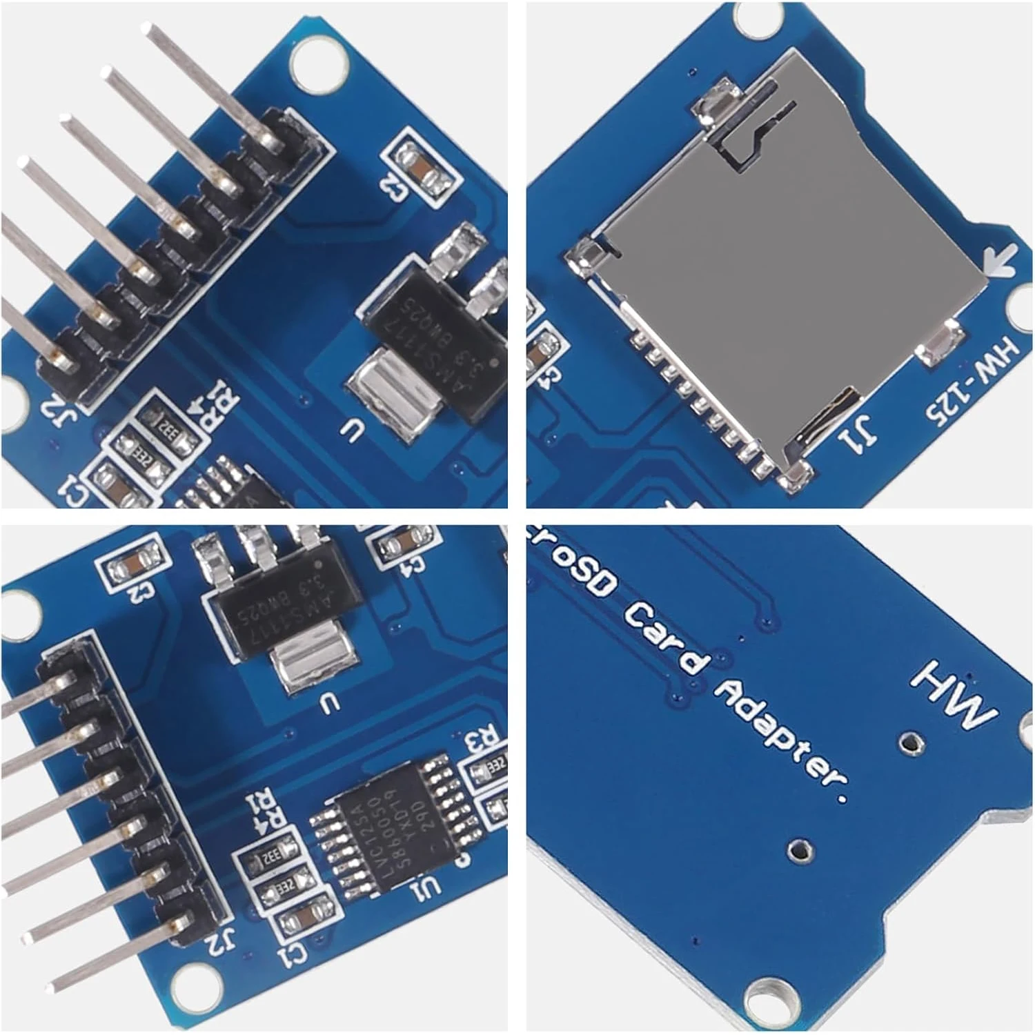 0.96 Inch OLED I2C IIC Display Module with DS3231 AT24C32 IIC RTC Module Clock Timer Memory Module and Micro SD TF Card Adater