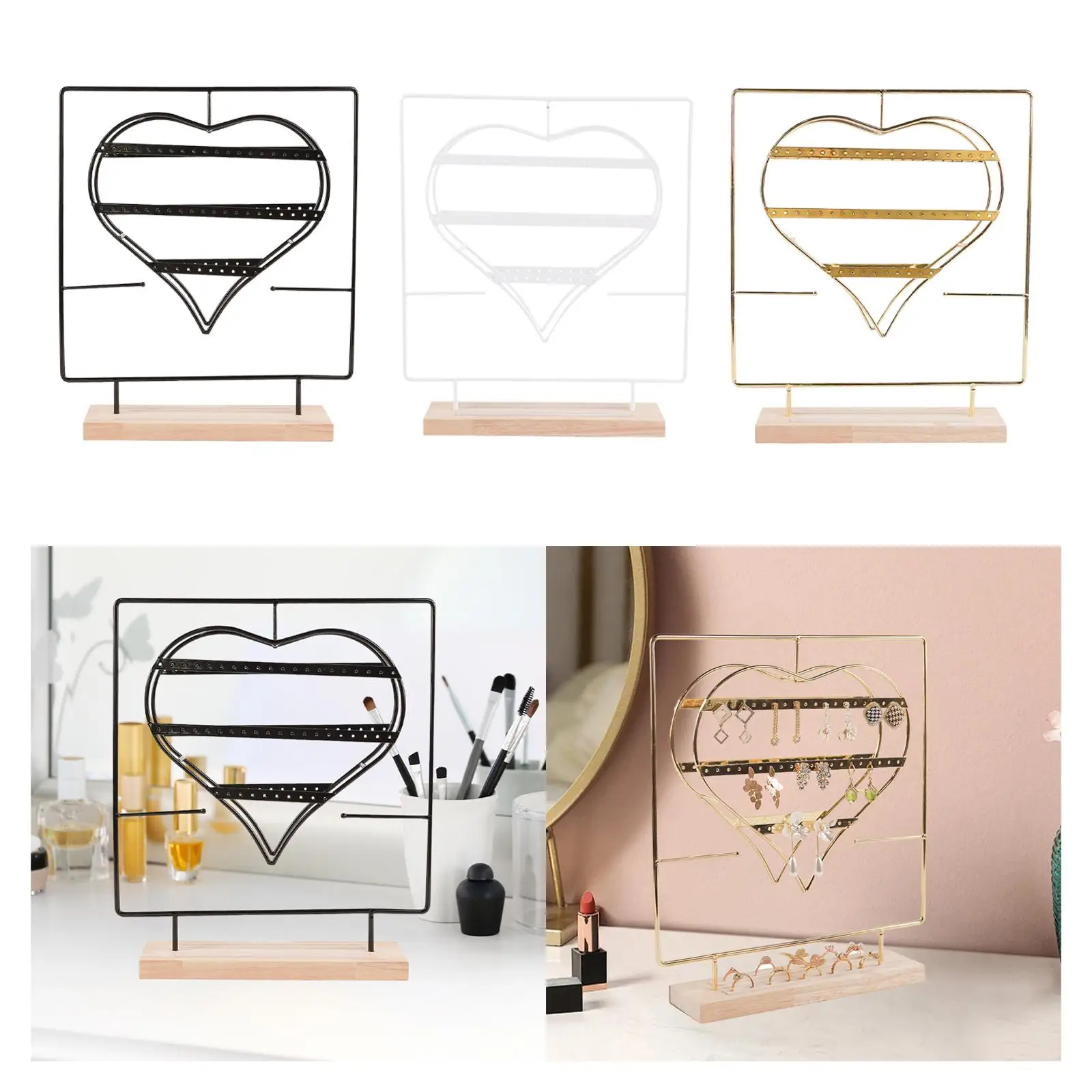 

Держатель для сережек, стеллаж для выставки товаров ювелирных изделий большой емкости для витрины магазина