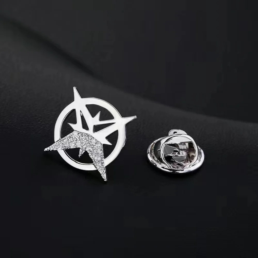 Men's Suit Brooch Shirt Collar Button Boutique Star Brooch Jewelry Fashion Badge Anti-light Buttons Clothings Accessories