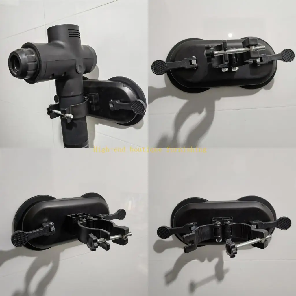 L9NB Space Saving Iron Bracket For Massage Guns Weather Resistant Construction Securely Holds Fitness Tools In Any Room