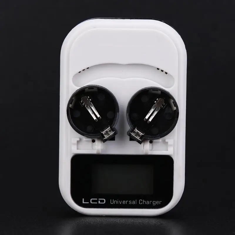 3.6V LCD EU Plug Button Battery Charger Recharging for LIR2016/LIR2025/LIR2032/ML2016/ML2025/ML2032 Indicator intelligent 2-Slot