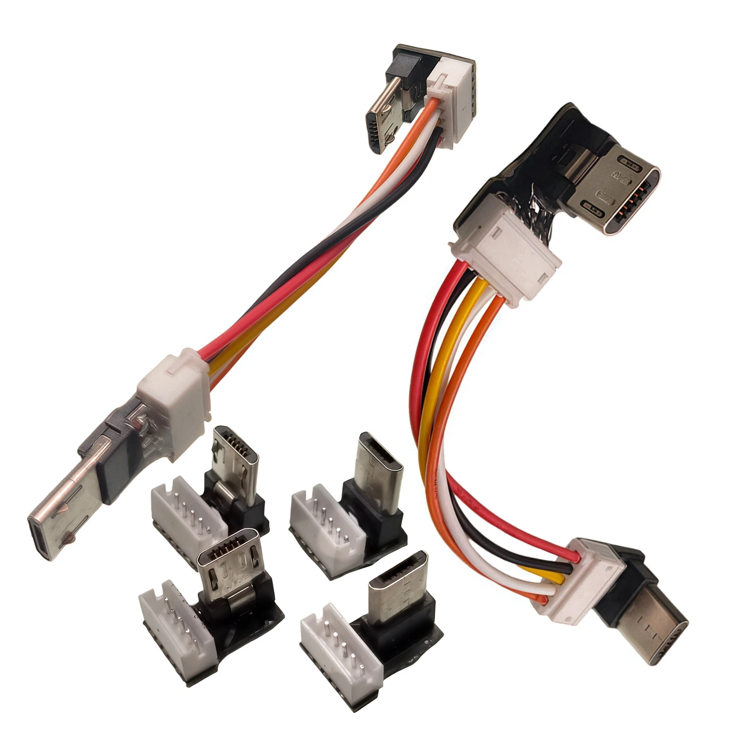28AWG cable micro usb male to female amd male to male Can be delivered to any configuration ZH1.5 5/pin 10CM/20cm/30CM/50CM long