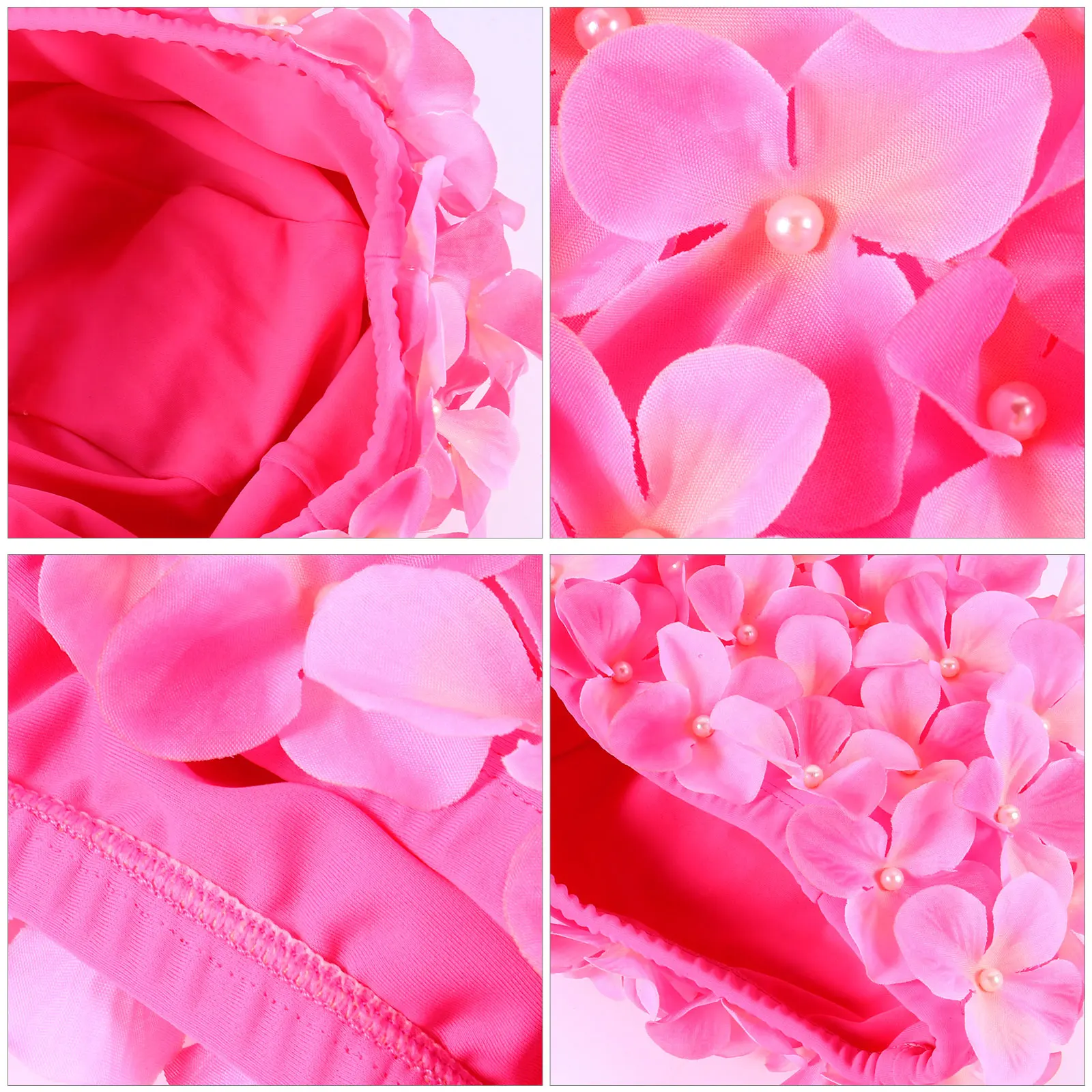 

1Pcs Fashion Flower Swim Cap 3D Petal Design Premium Material Lightweight Hair Protecting Swimming Hat for Beach Pool Use