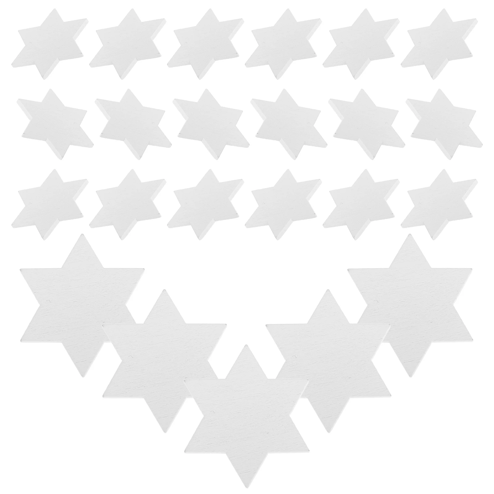 

50 Pcs Wooden Pentagram Stars Craft Supplies Unfinished Slices Diy Decorations Party Favors Christmas Home Decor