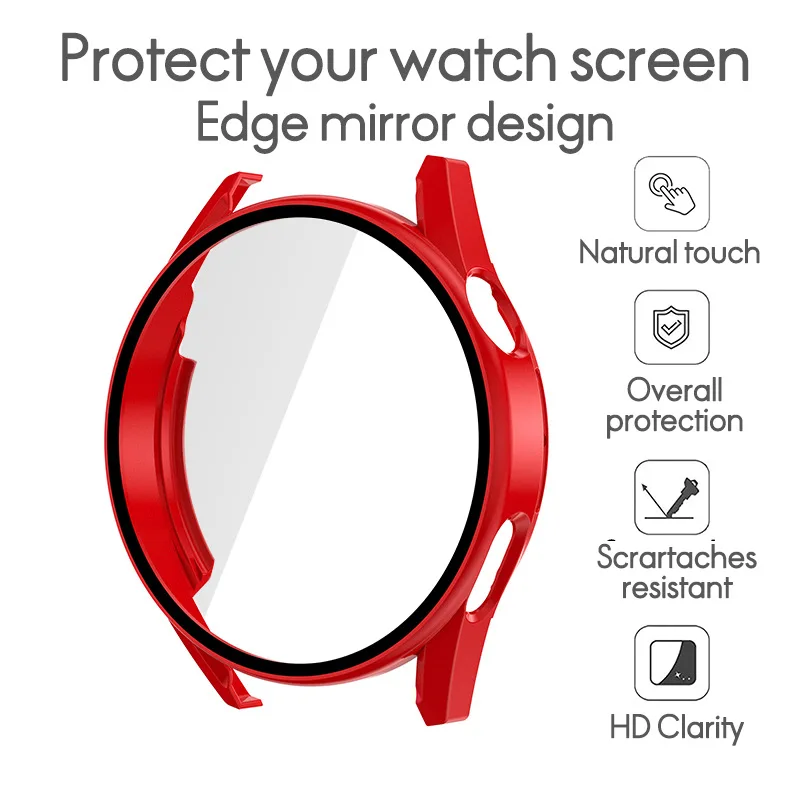 Vidro Temperado e Case para Huawei Watch, Capa Protetora, Protetor de Tela, Casos, Acessórios, GT3, 42mm, 46mm