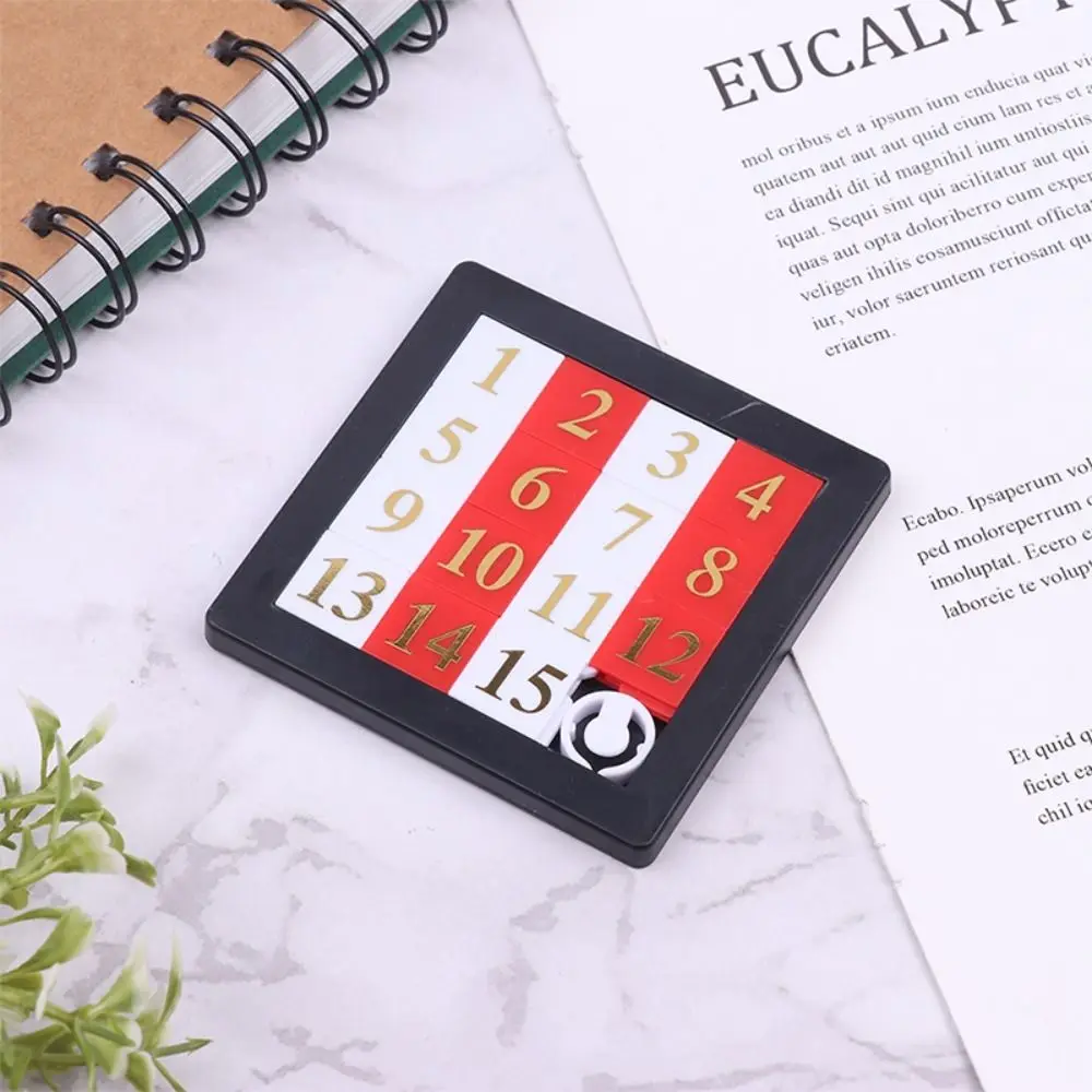 3pcs/set 1-15 Number Slide Puzzle Brain Puzzle Game Exercise The Brain Early Educational Math Toy Developing For Kids Toys