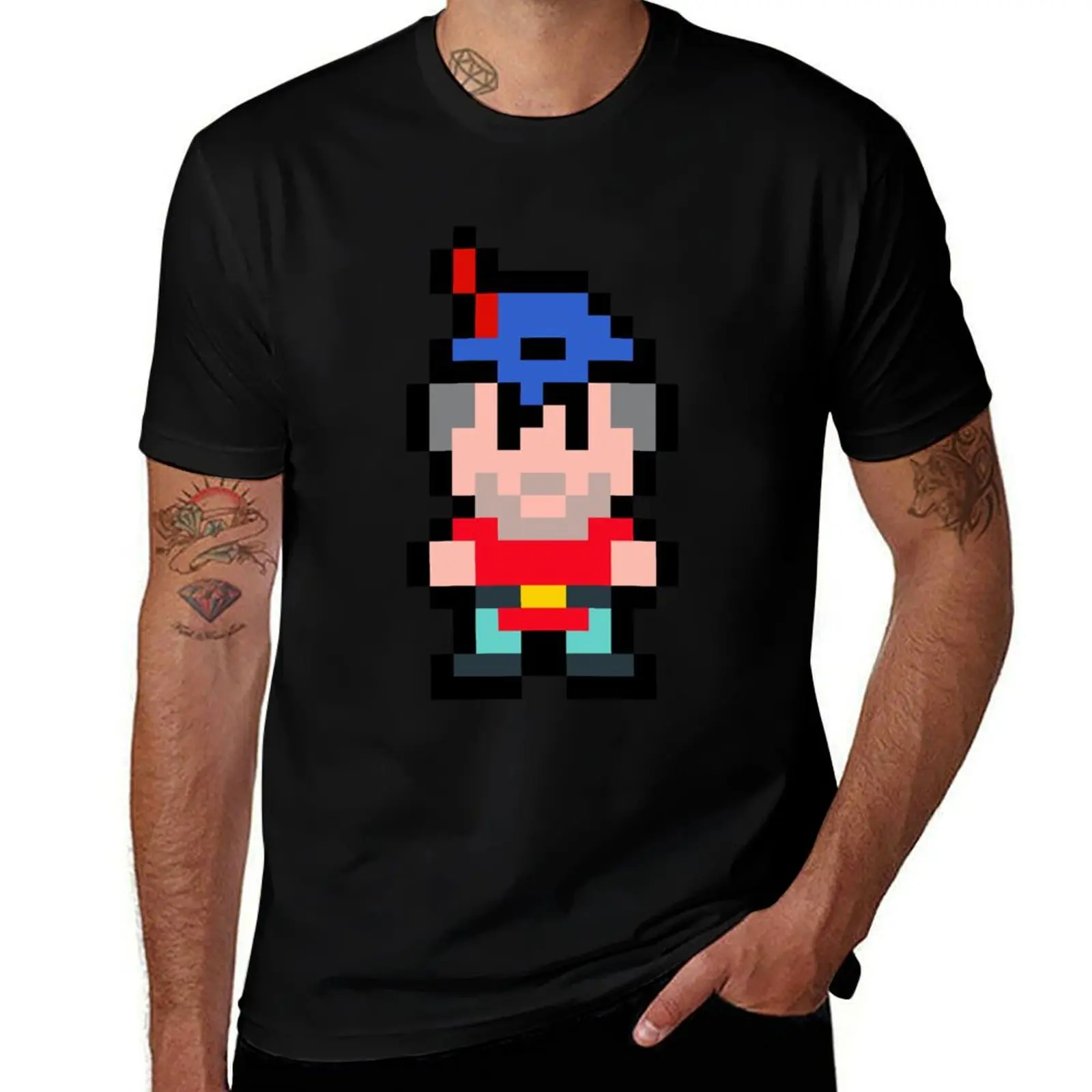 Pixel King Graham T-Shirt Big Size Simple T-Shirt