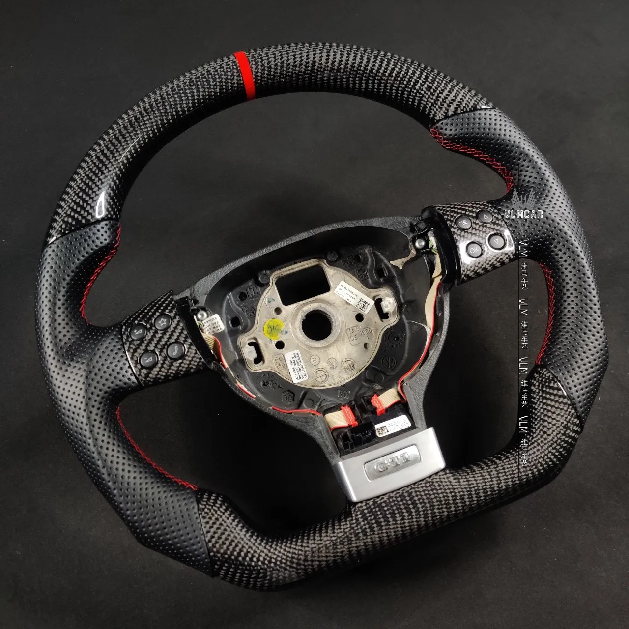 VLMCAR Carbon Fiber Steering Wheel Compatible For Volkswagen Golf 5 VW MK5 GTI DSG Hand Made Private Customization Spare Parts