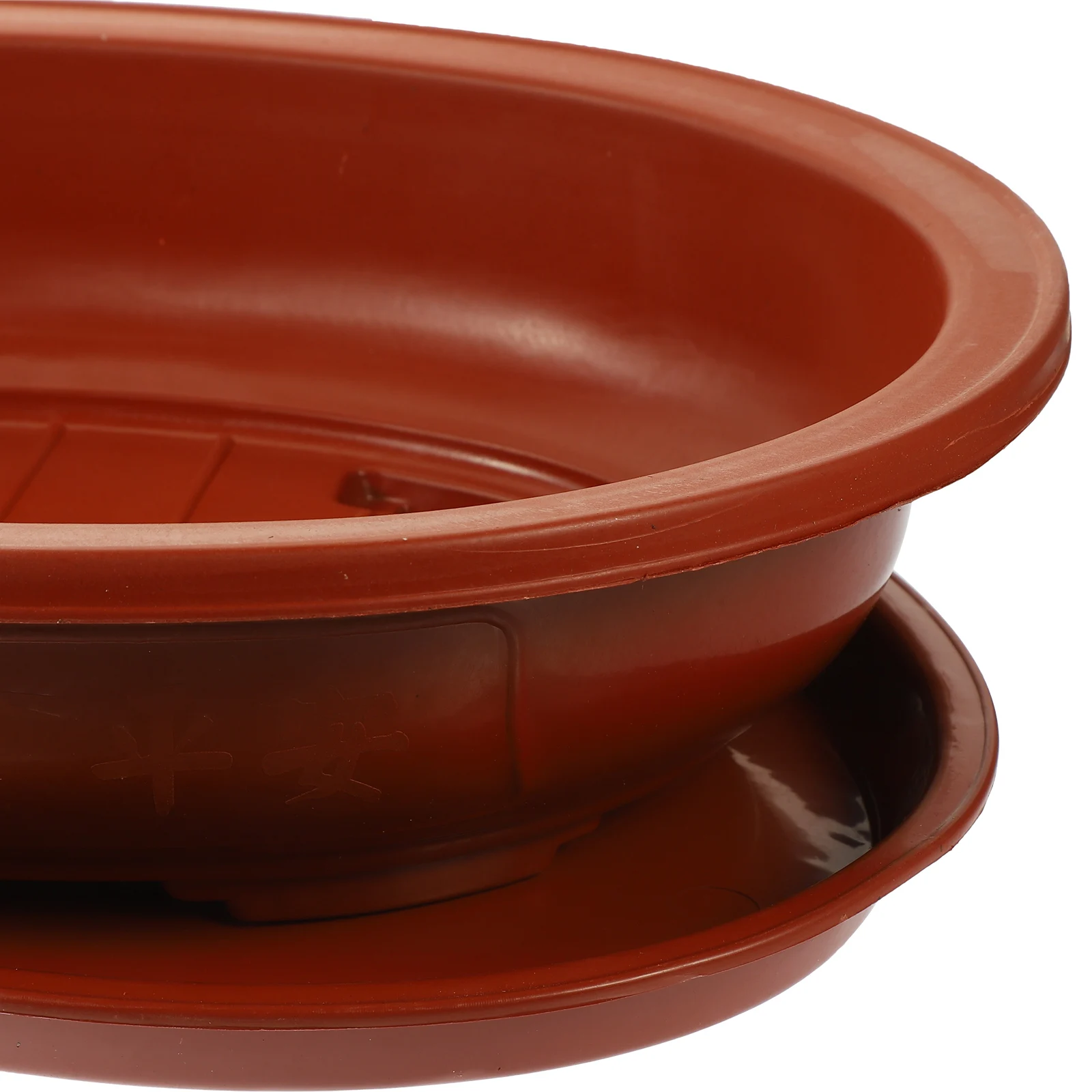 

Oval Flower Pot Large Plastic Planter Pots for Indoor Plants with Drainage Holes Durable Garden Balcony Decor Planting Container