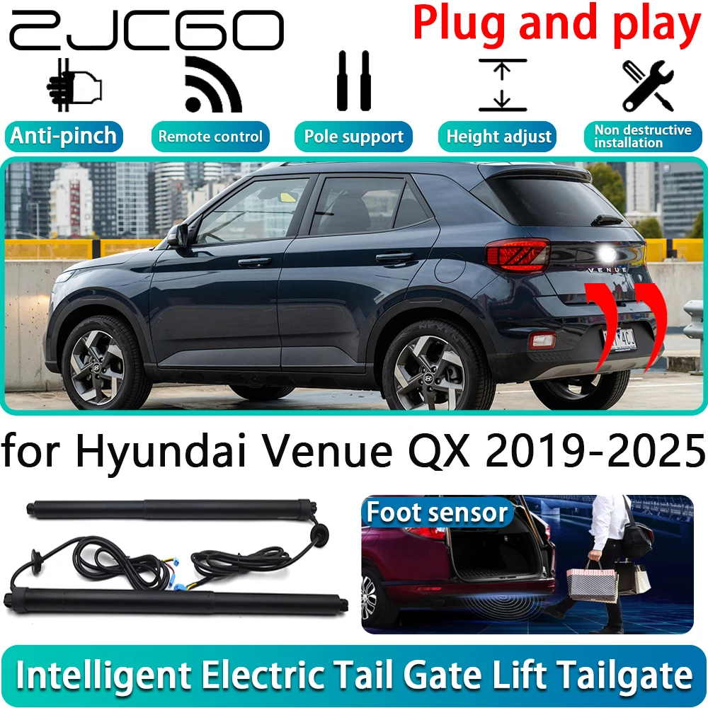 

ZJCGO for Hyundai Venue QX 2019-2025 Car Electric Powered Tailgate Power Liftgate Automatic Tailgate System With Foot Sensor