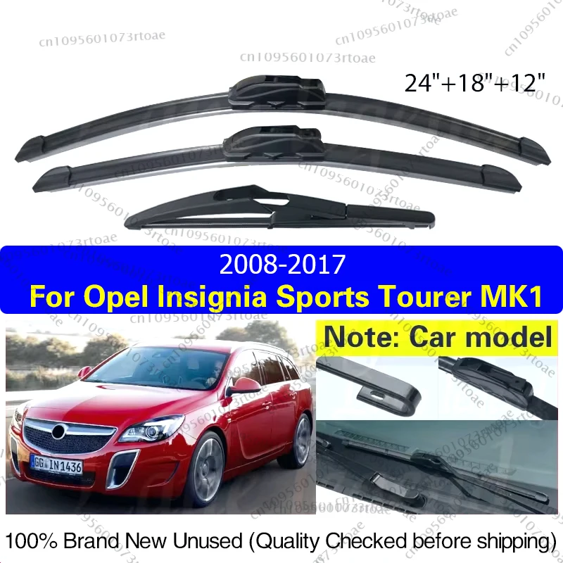 

3PCS Car Wiper For Opel Insignia Sports Tourer MK1 2008-2017 Front Rear Windshield Windscreen Wiper Blade Rubber Car Accessories