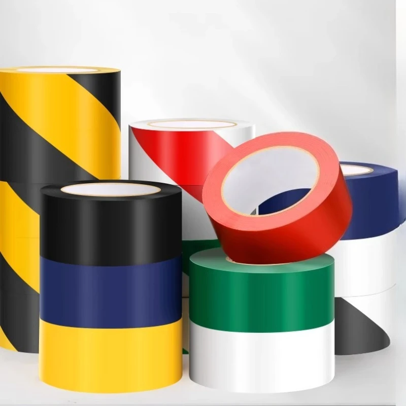 

PET Safety Warning Hazard Adhesive Warning Tape Waterproof Anti-slip Warning Stickers Location Mark Stickers Stairs Floor