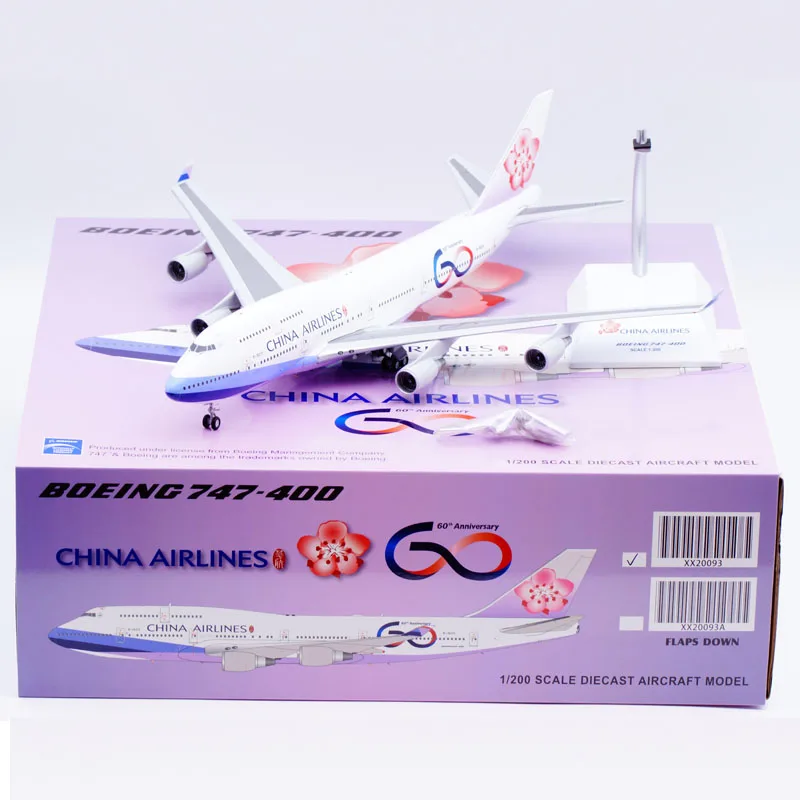 

XX20093 Alloy Collectible Plane Gift JC Wings 1:200 China Airlines "Skyteam" Boeing B747-400 Diecast Aircraft Jet Model B-18210