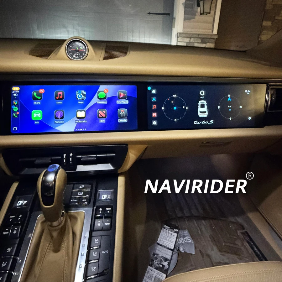 Interactive Car Radio for Porsche Cayenne 2018-2025 12.3 Inch Android 15 Media Video GPS Display with Carplay Support