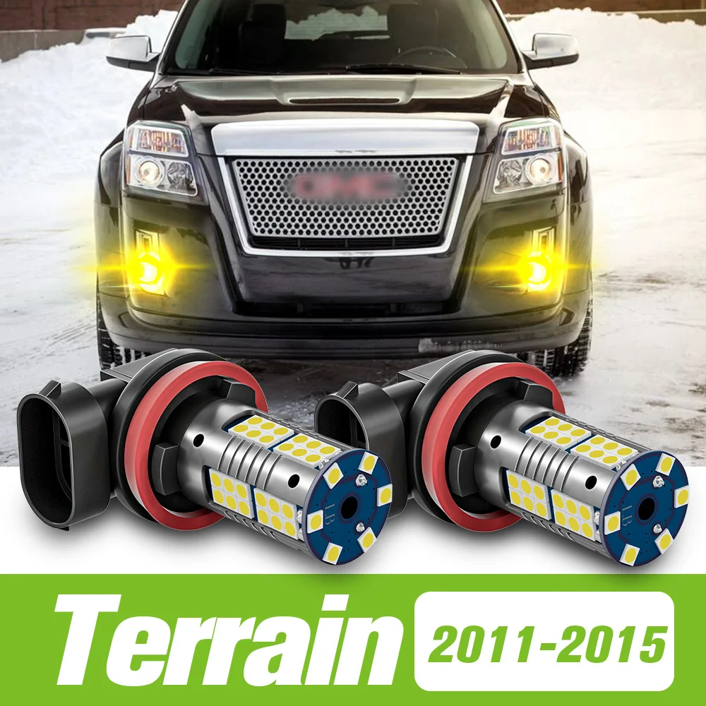 

2pcs For GMC Terrain 2011-2015 LED Fog Light 2012 2013 2014 Accessories