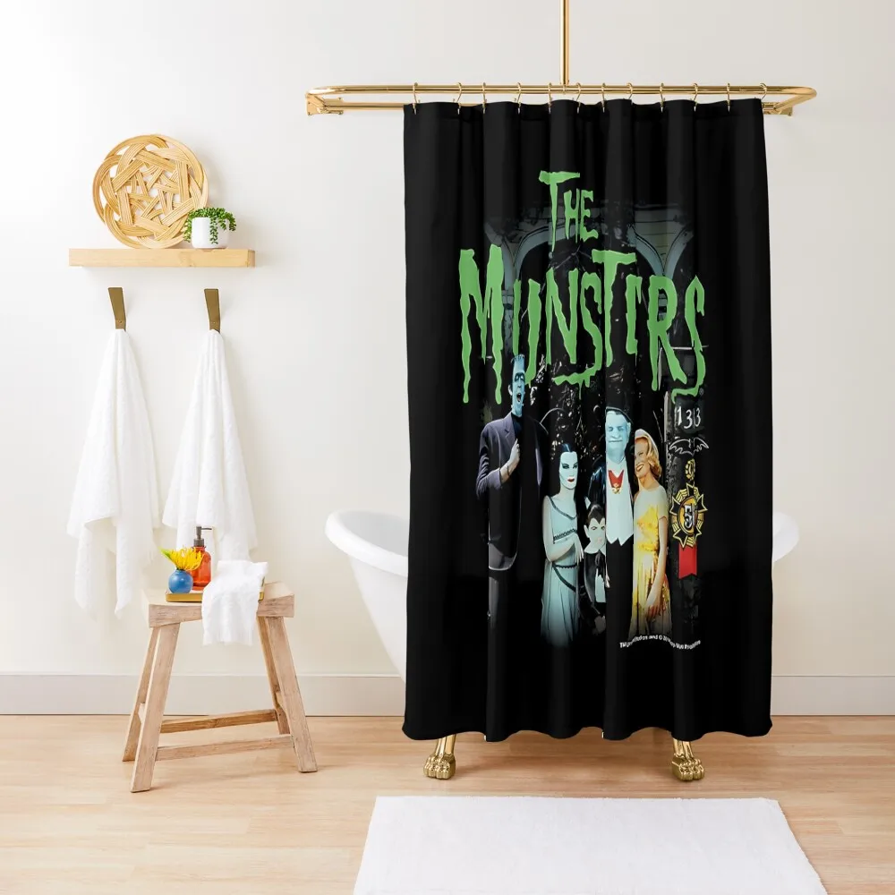 

munsters-1313-50-years-brand-a Shower Curtain Bathroom Accessory Anime Shower Shower Set For Bathroom Curtain