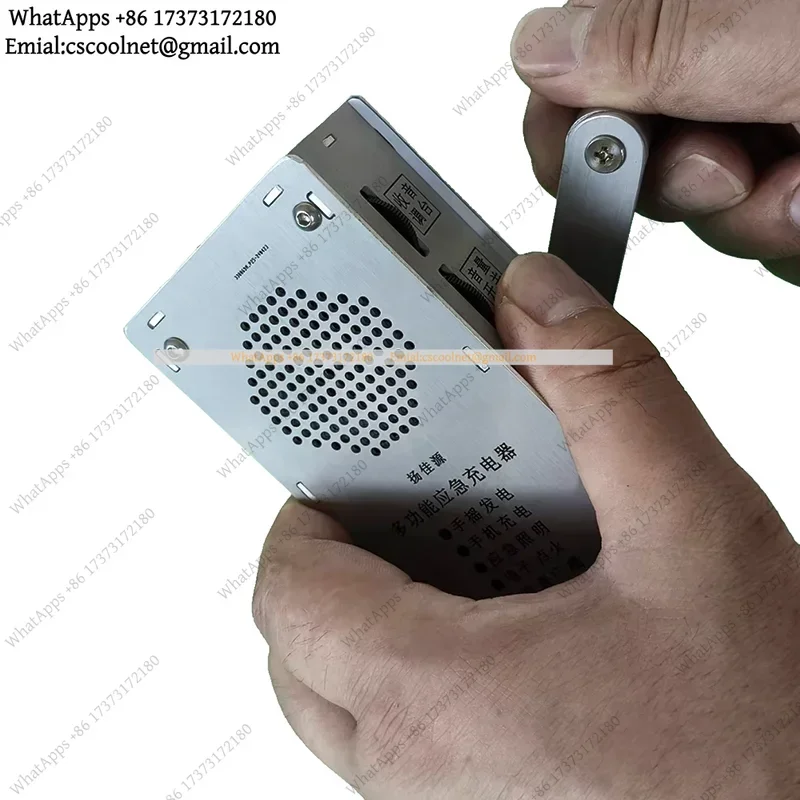 YX2 Hand Cranked Emergency Generator Power Bank Radio Lighting Solar Charging Flashlight Portable Outdoor Survival Tool