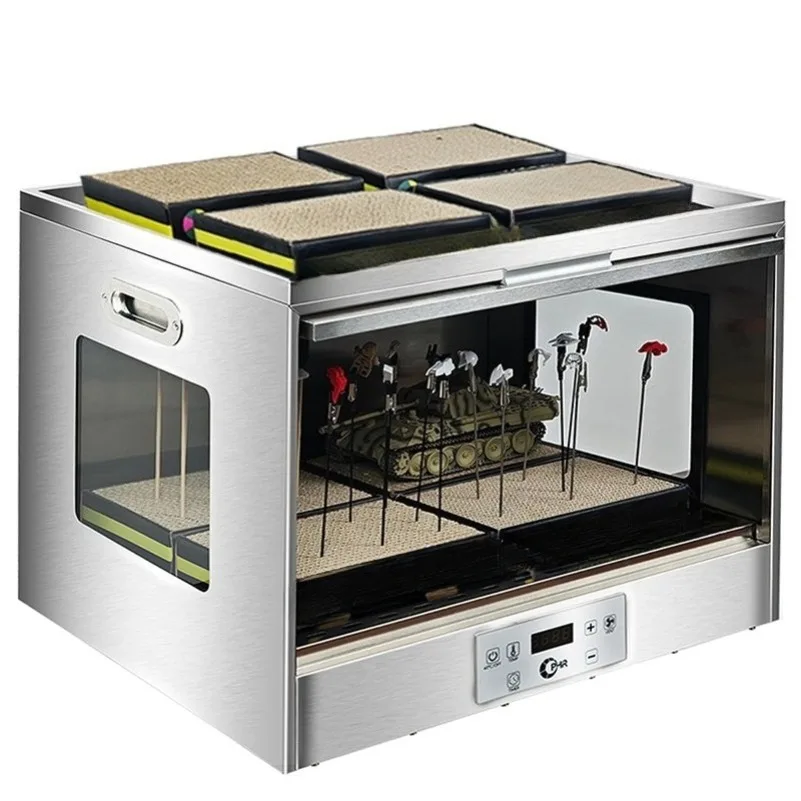Model Airbrush Spray Booth Fume Extractor Drying Dustproof Paint Cabinet Paint Spraying Coloring Holder