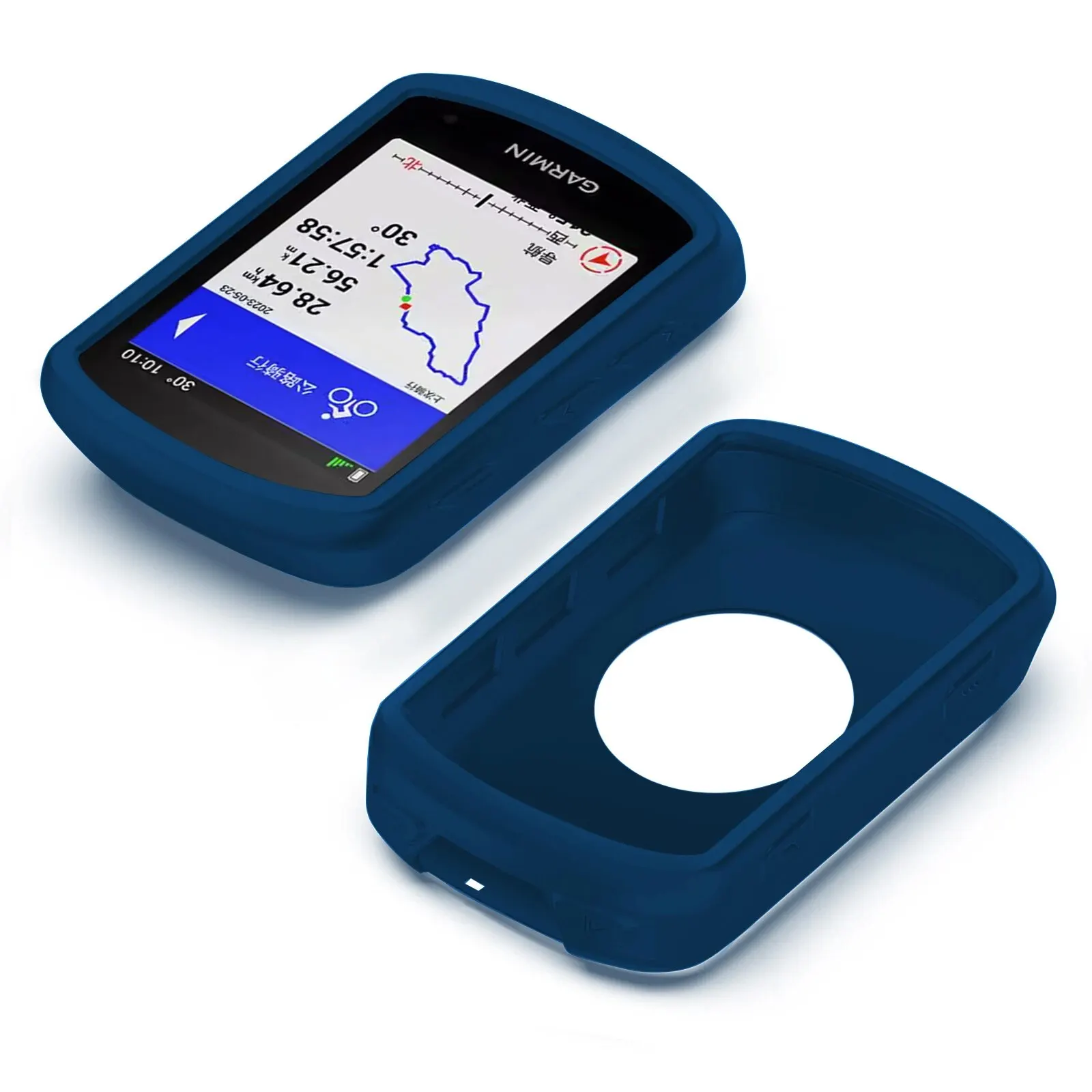 Garmin EDGE 540 840 Hülle GPS Fahrradcomputer Silikonhülle Gummi Kilometerzähler Schutzhülle + HD-Folie (für Garmin EDGE 540 EDGE 840) – Detail 11